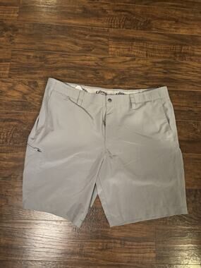 Callaway Men’s Golf Shorts 38 Gray Flat Front Pockets